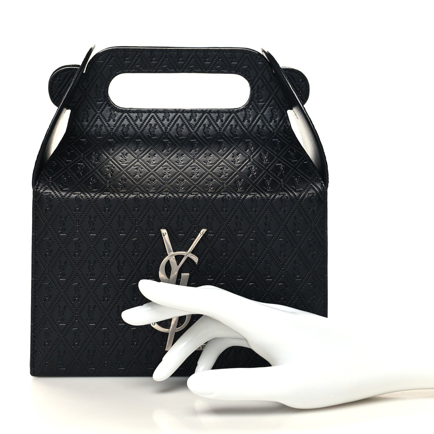 Calfskin Monogram Take Away Box Black