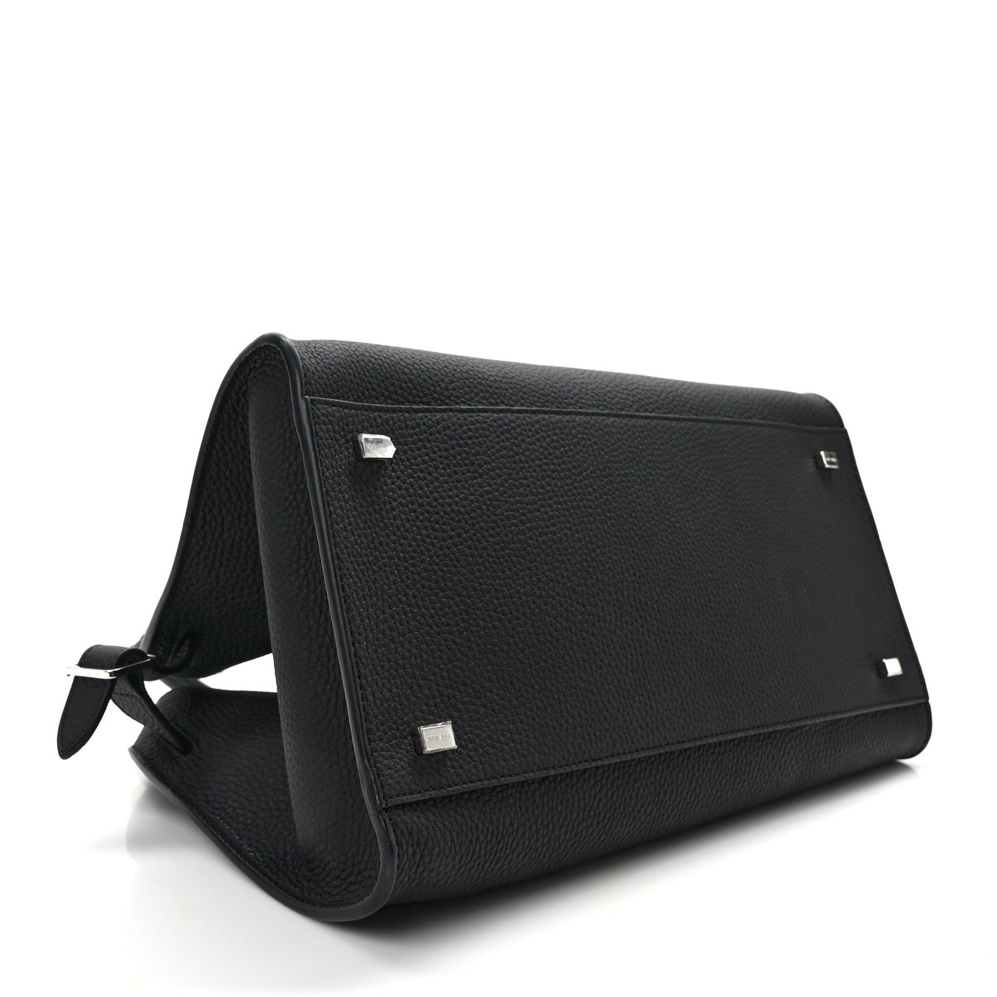 Matte Grained Calfskin Soft Margaux 12 Black