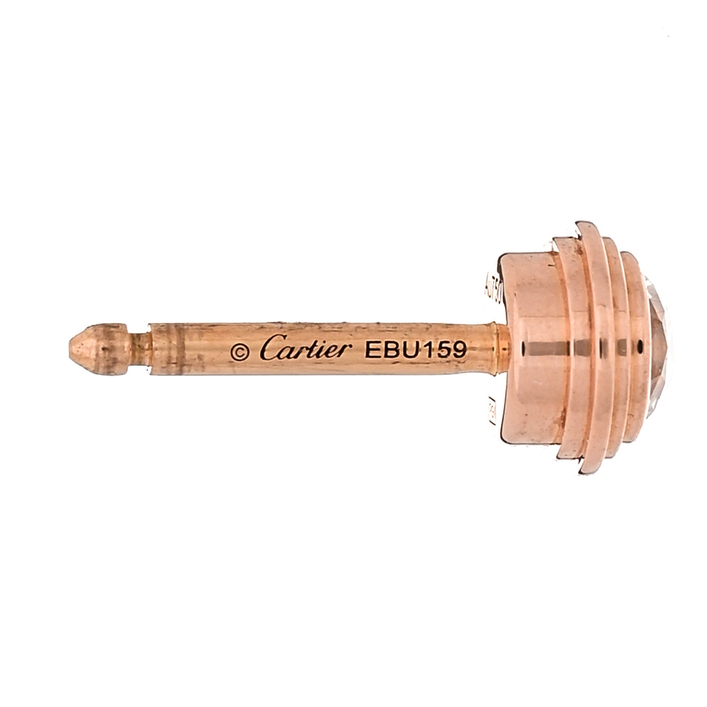 18K Pink Gold Diamond MM D'Amour Earrings