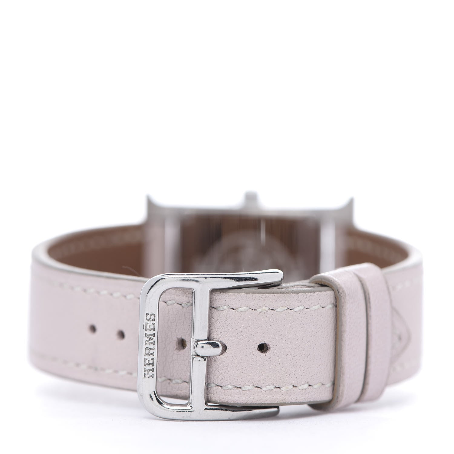 Hermes Stainless Steel Swift 21mm Heure H Hour Quartz Watch Rose Dragee 4 of 10