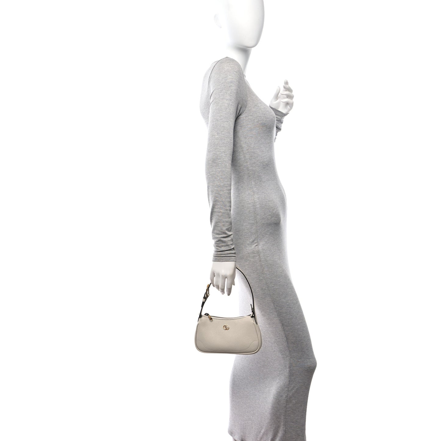 Goatskin Mini Aphrodite Shoulder Bag Mystic White