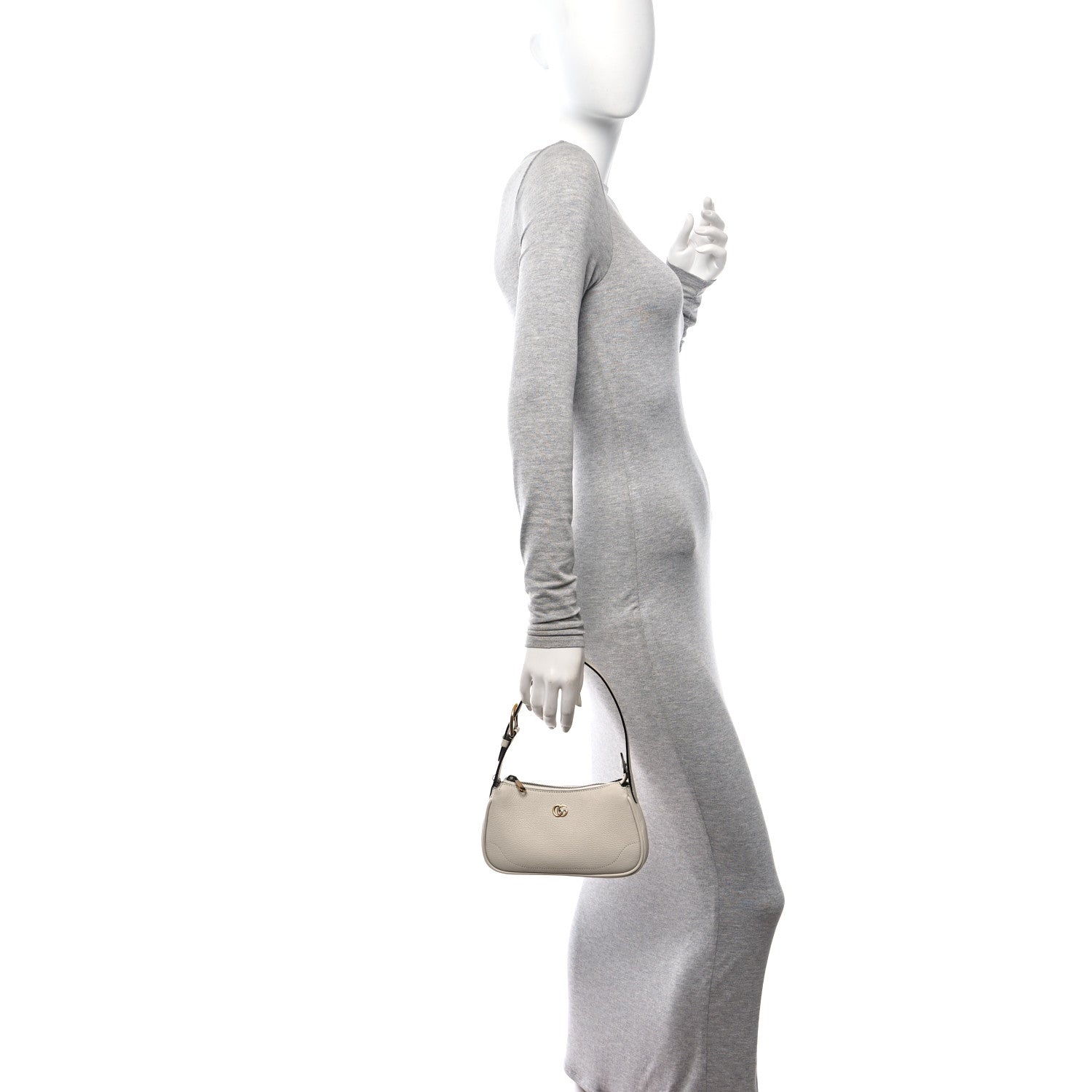 Gucci Goatskin Mini Aphrodite Shoulder Bag Mystic White 2 of 11