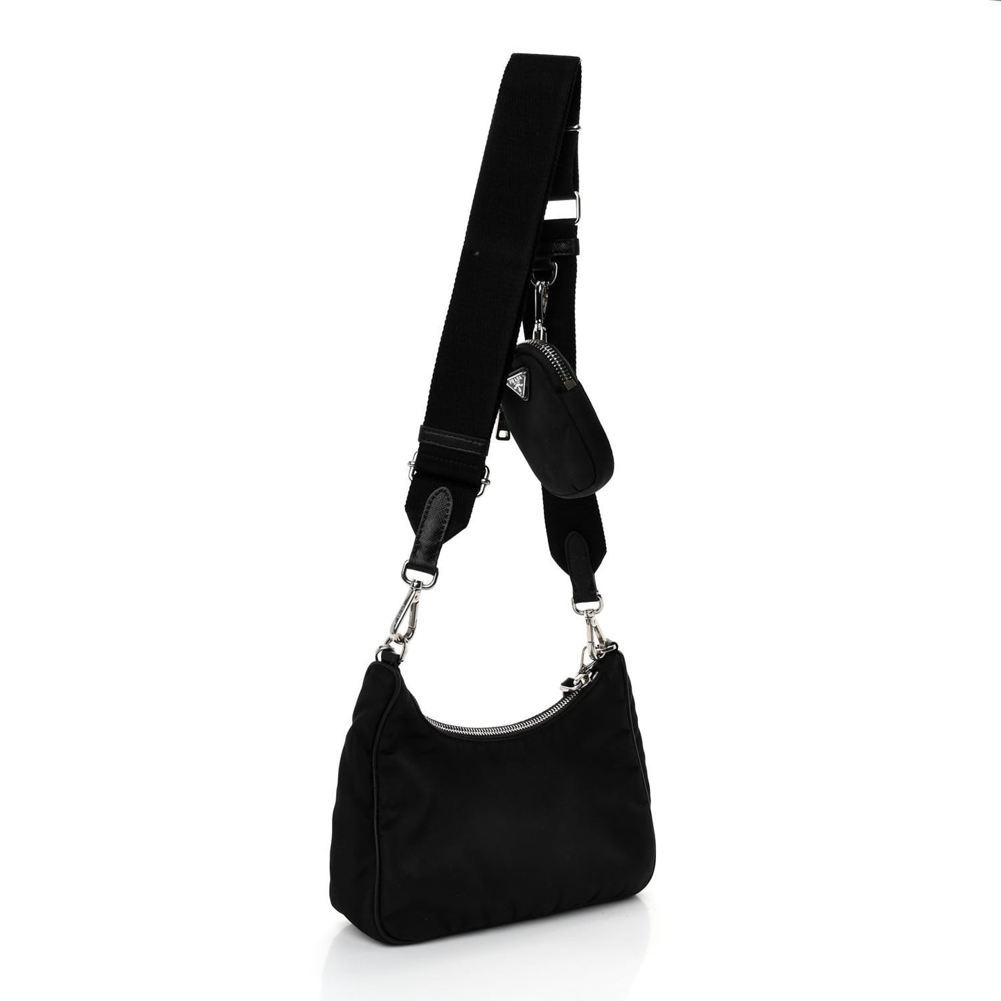 Nylon Re-Edition 2005 Shoulder Bag Black