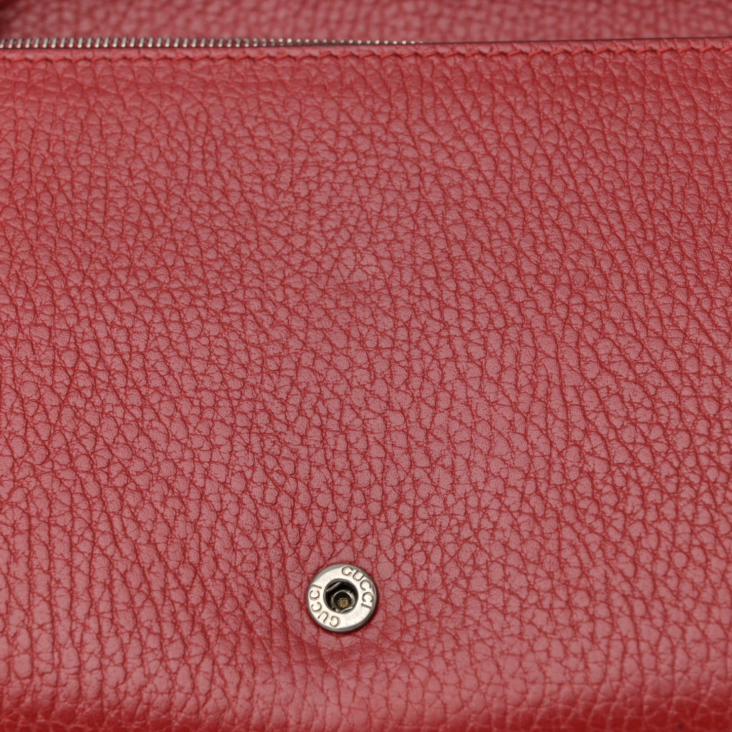 Calfskin Mini Dionysus Chain Wallet Hibiscus Red