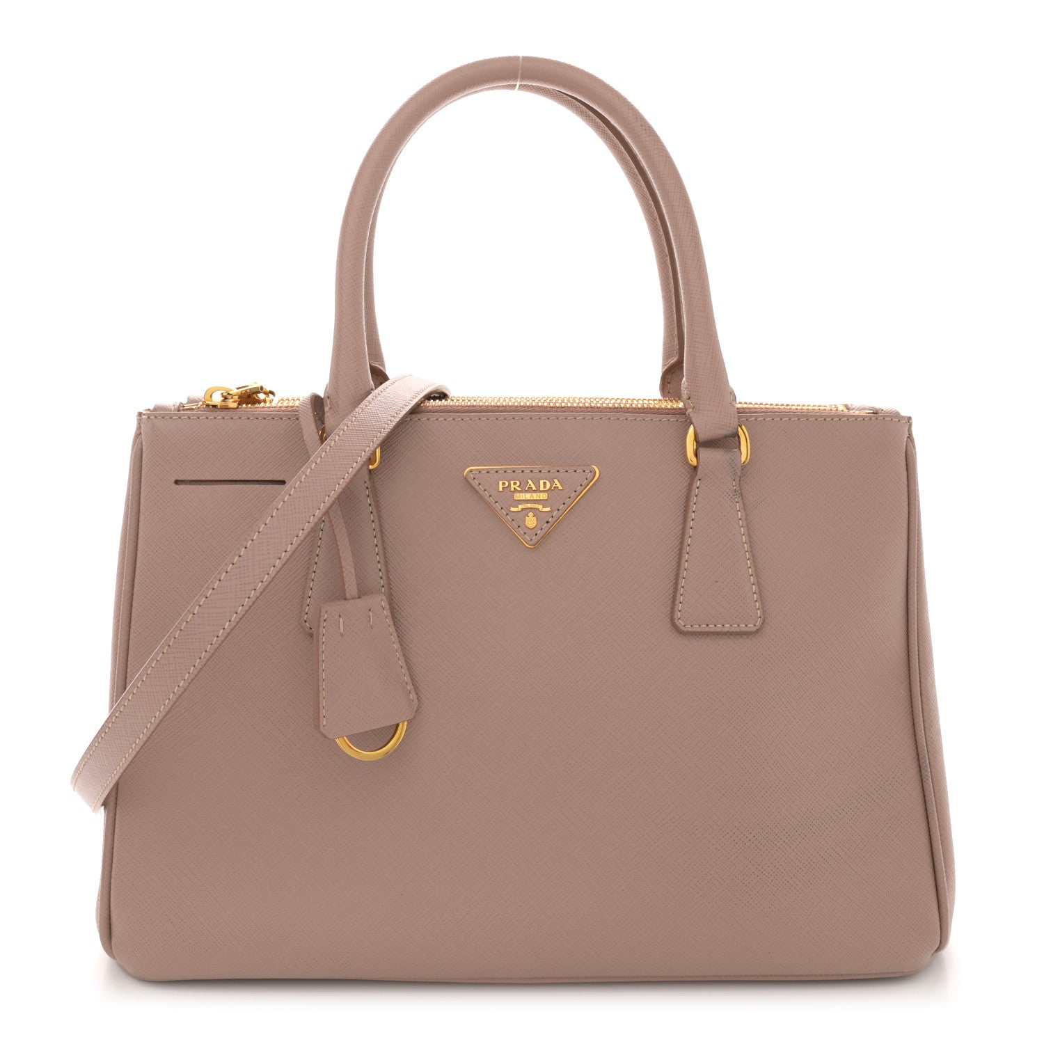 Prada Saffiano Small Galleria Double Zip Tote Cammeo 1 of 16