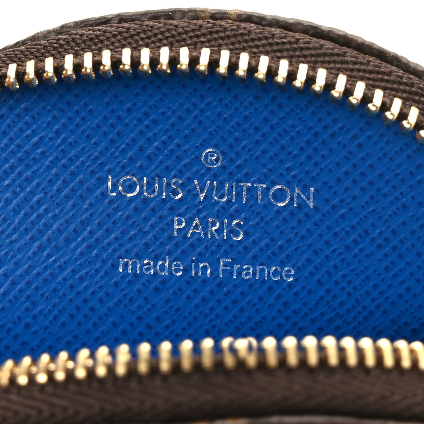 Monogram 2019 Christmas Animation Round Coin Purse Blue