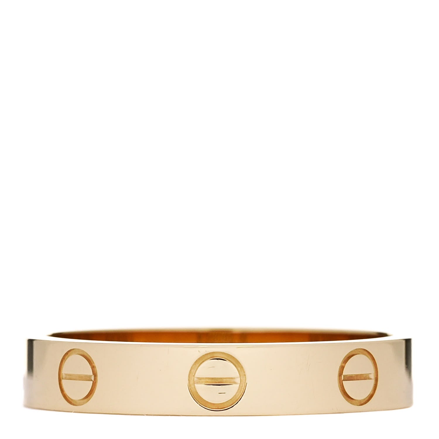 Cartier 18K Yellow Gold 3.5mm LOVE Wedding Band Ring 56 7.75 3 of 5