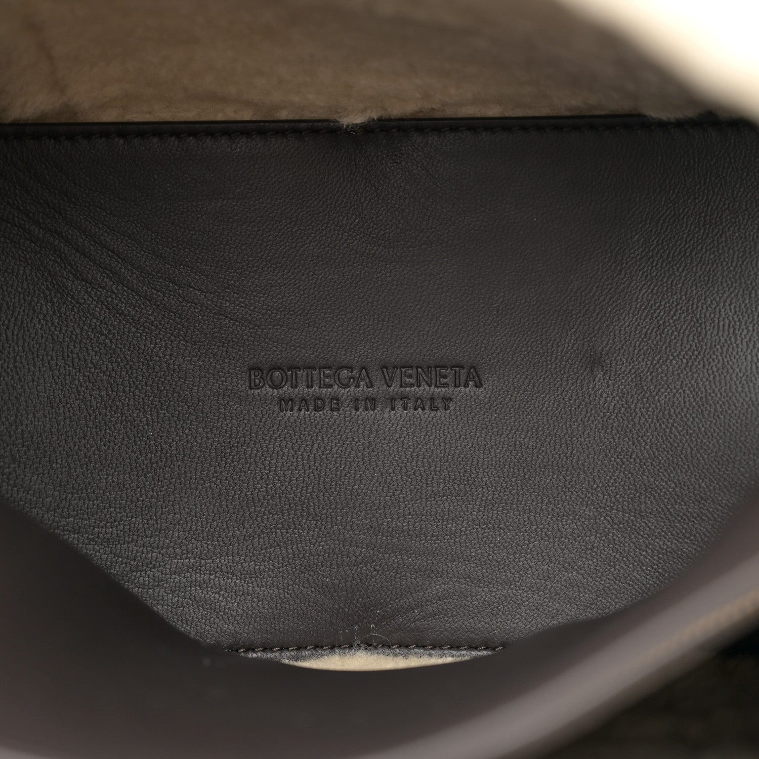 Bottega Veneta Shearling Aviator Small Andiamo Shoulder Bag Brown 5 of 9