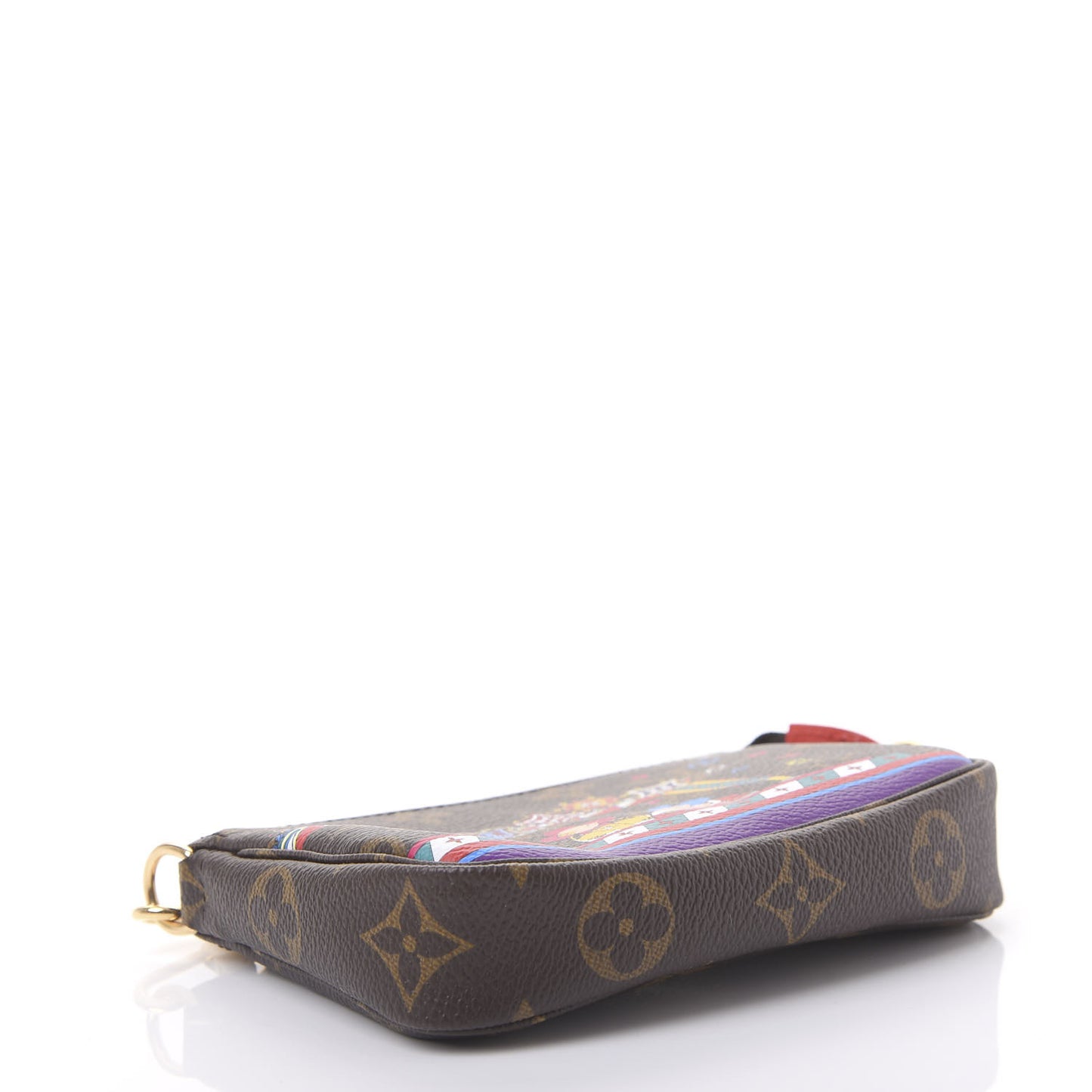 Monogram 2020 Christmas Animation Bumper Cars Mini Pochette Accessories Coquelicot