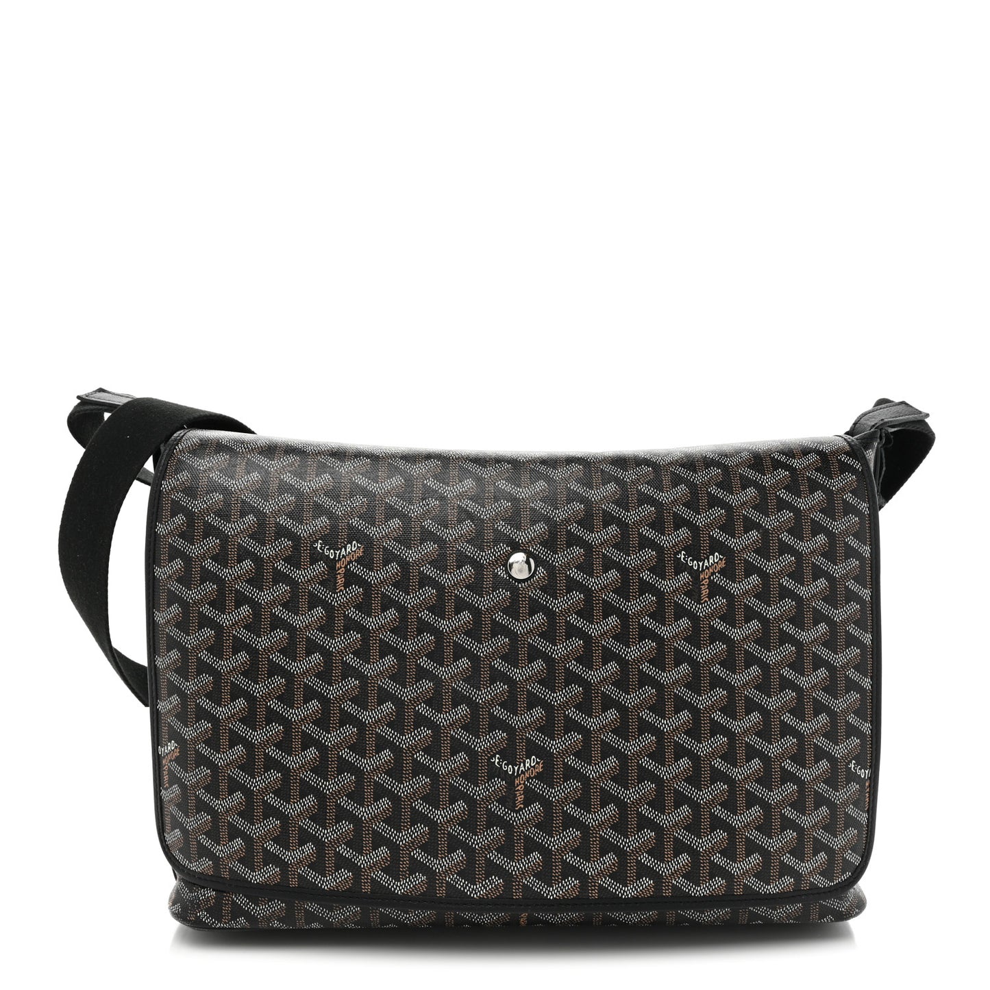 Goyardine Capetien Messenger Bag Black