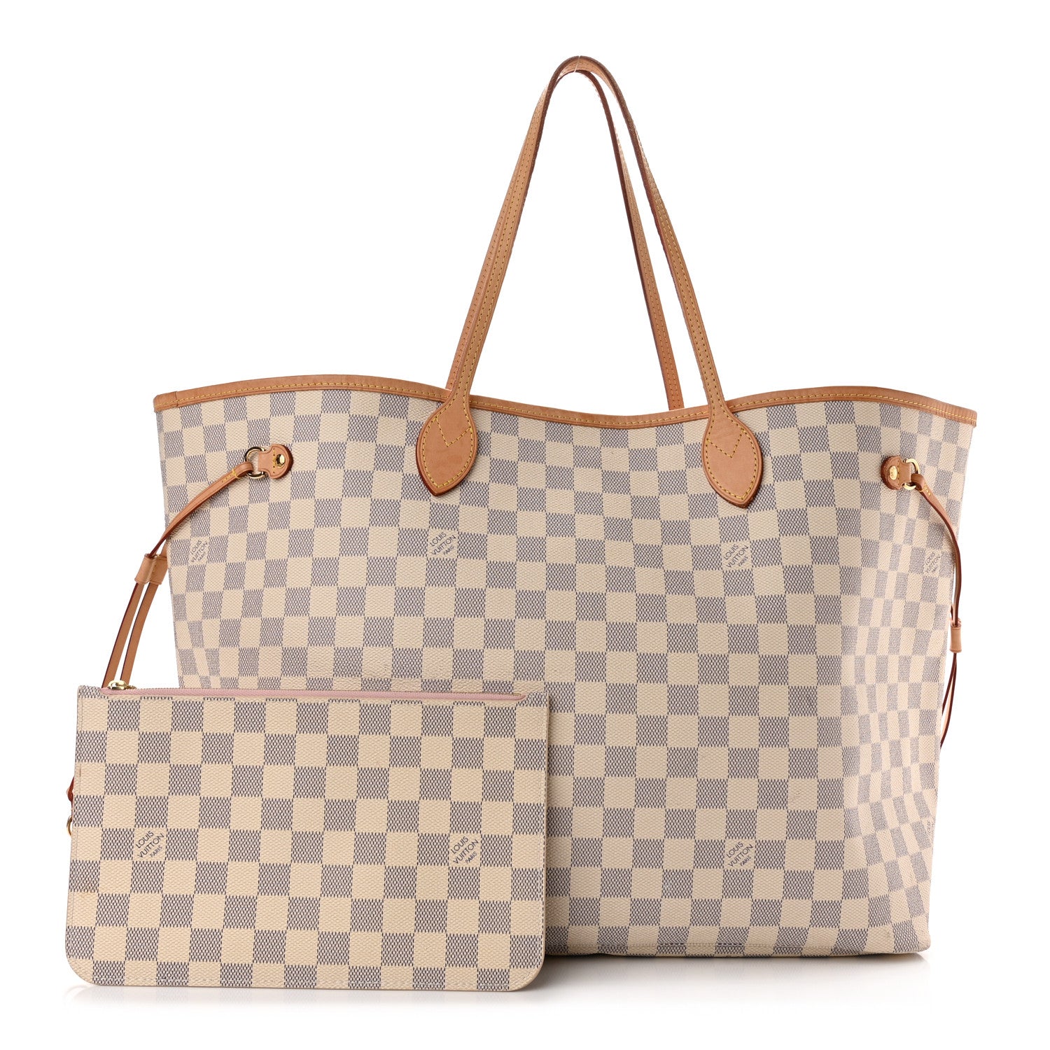 Louis Vuitton Damier Azur Neo Neverfull GM Rose Ballerine 1 of 11
