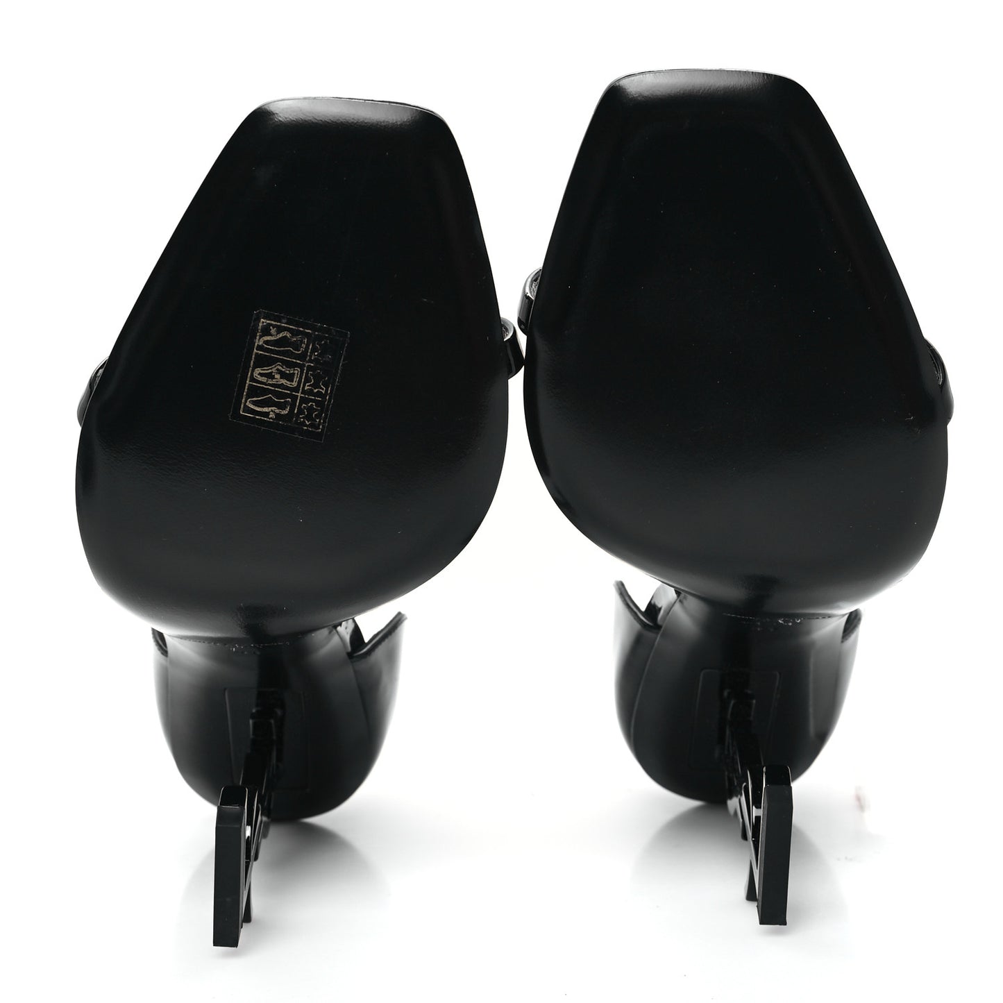 Patent Calfskin Opyum 110 Sandals 41 Black