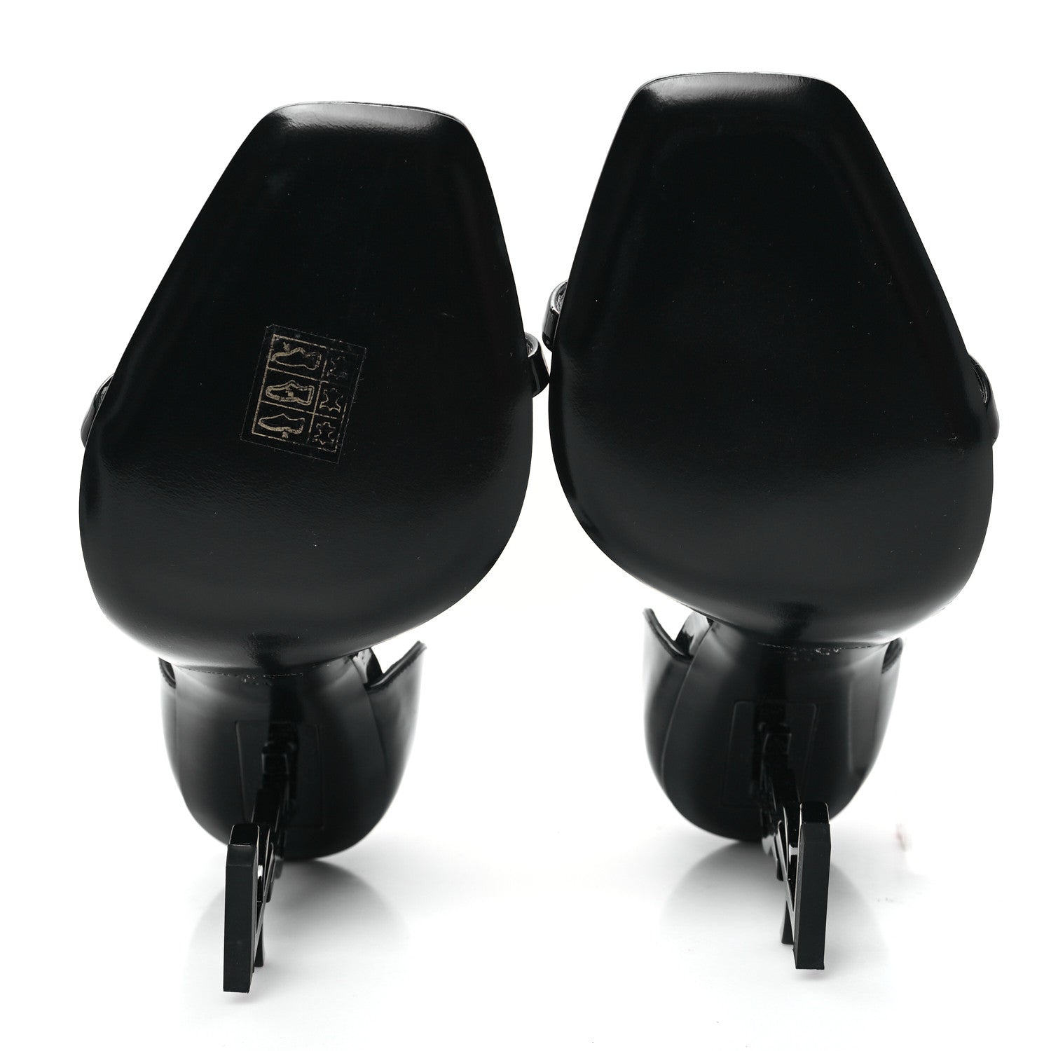Saint Laurent Patent Calfskin Opyum 110 Sandals 41 Black 6 of 10