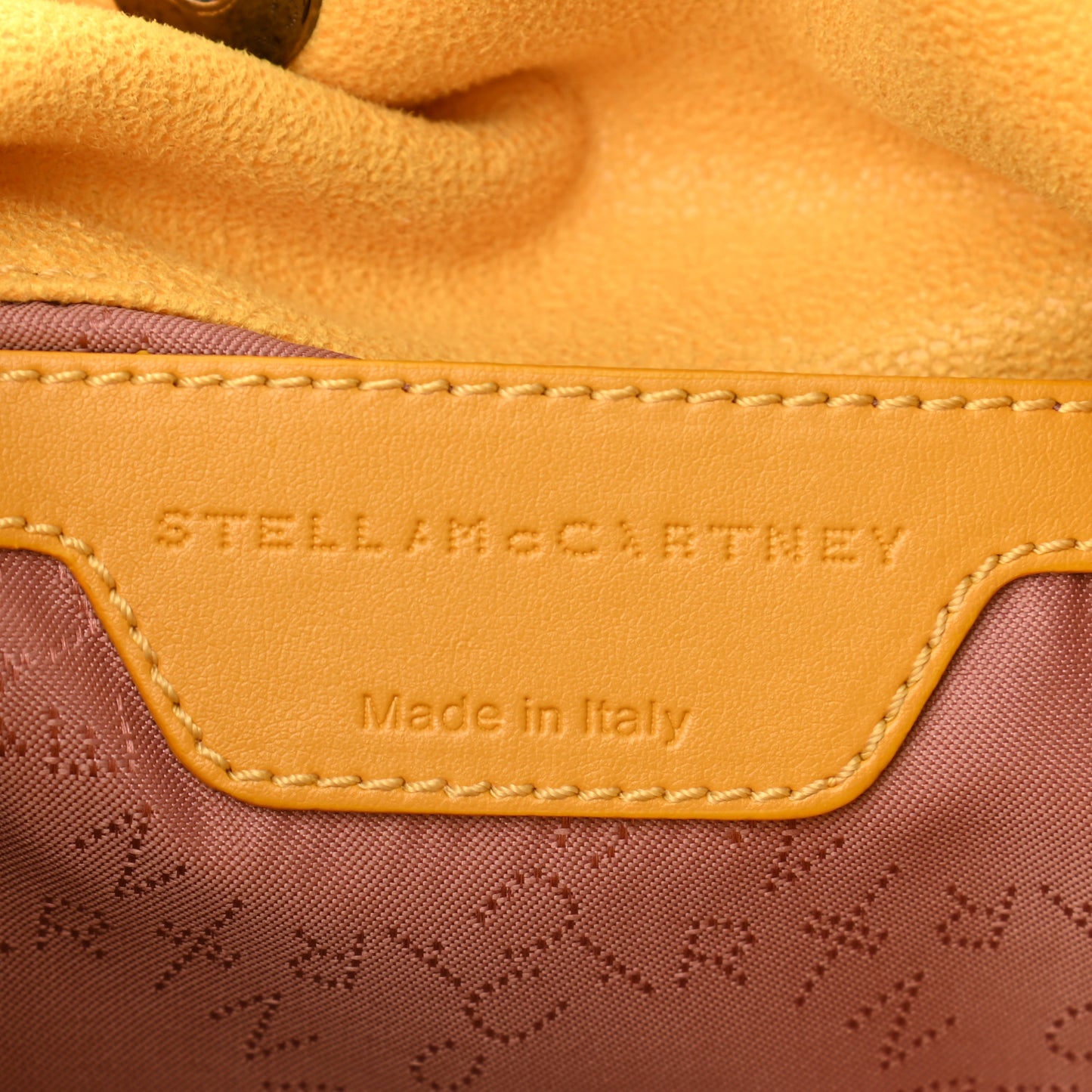 Shaggy Deer Fringe Mini Falabella Tote Lemon
