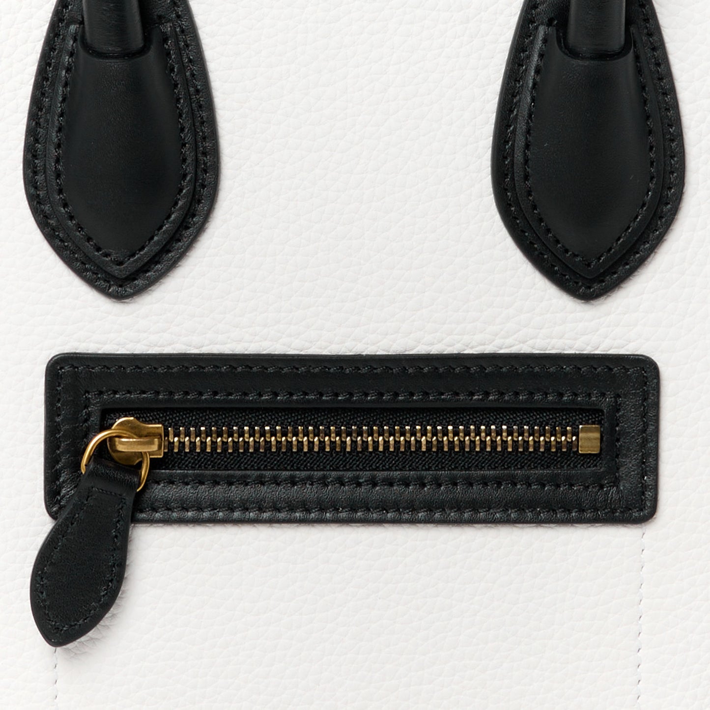 Bullhide Calfskin Nubuck Nano Tri-Color Luggage White