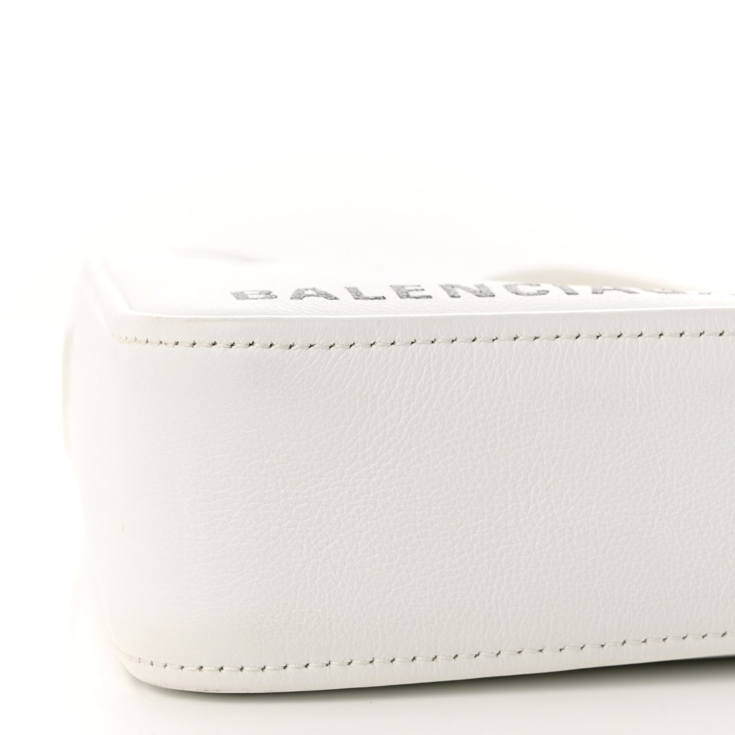 Calfskin S Triangle Duffle White