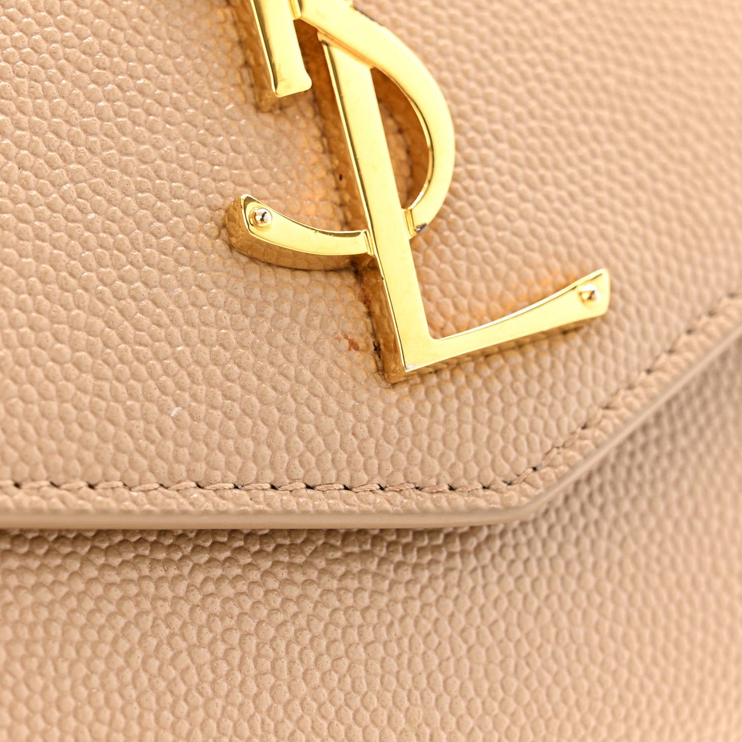 Grain De Poudre Monogram Uptown Chain Wallet Dark Beige