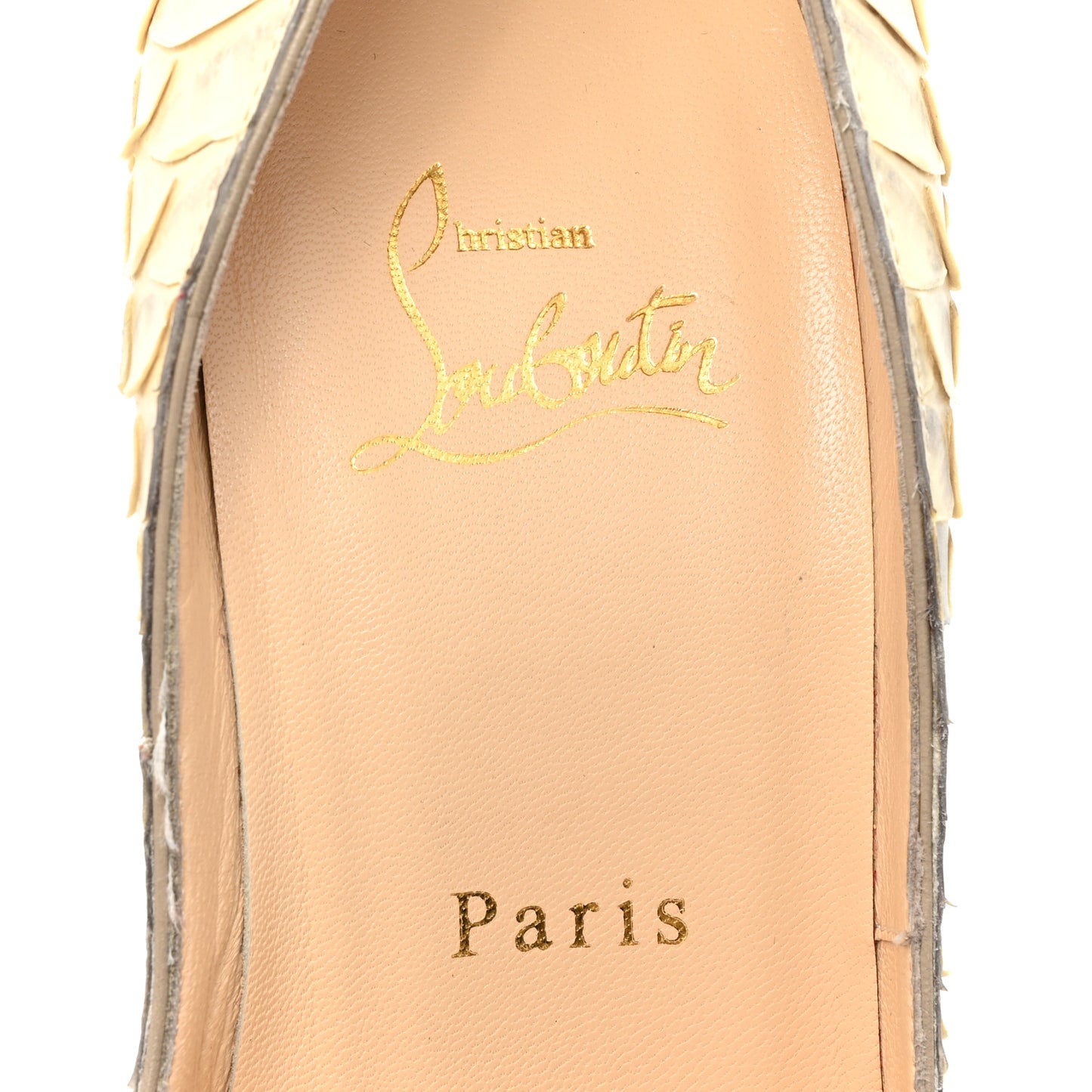 Python Lady Peep 150 Pumps 37.5 Beige