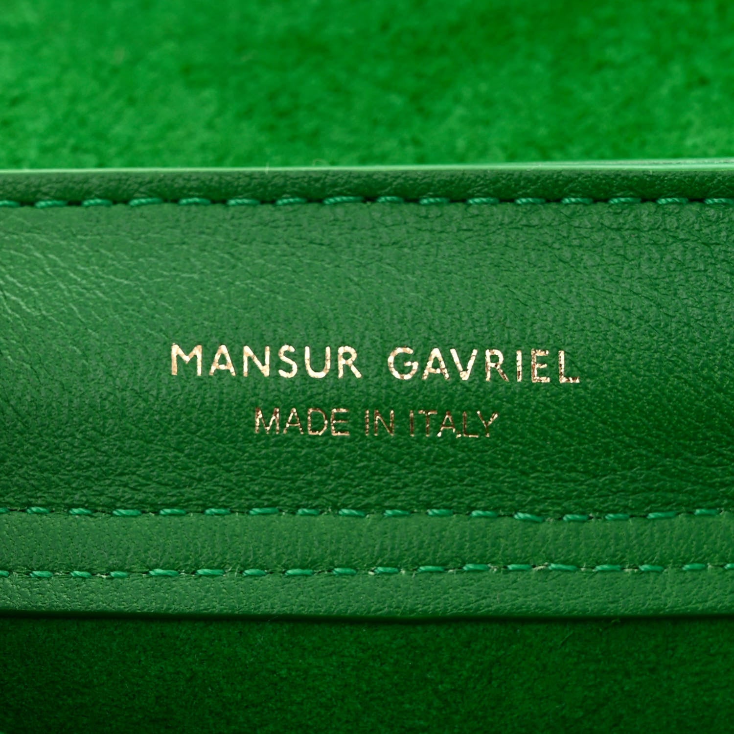 Mansur Gavriel Calfskin Mini Mini Soft Lady Bag Grass 6 of 9