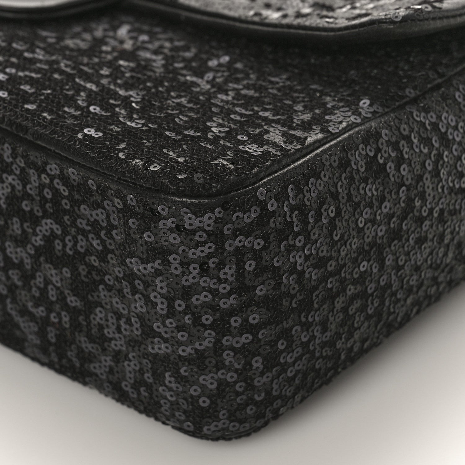 Chanel Sequin Lambskin Medium Moonlight on Water Flap Black 9 of 10