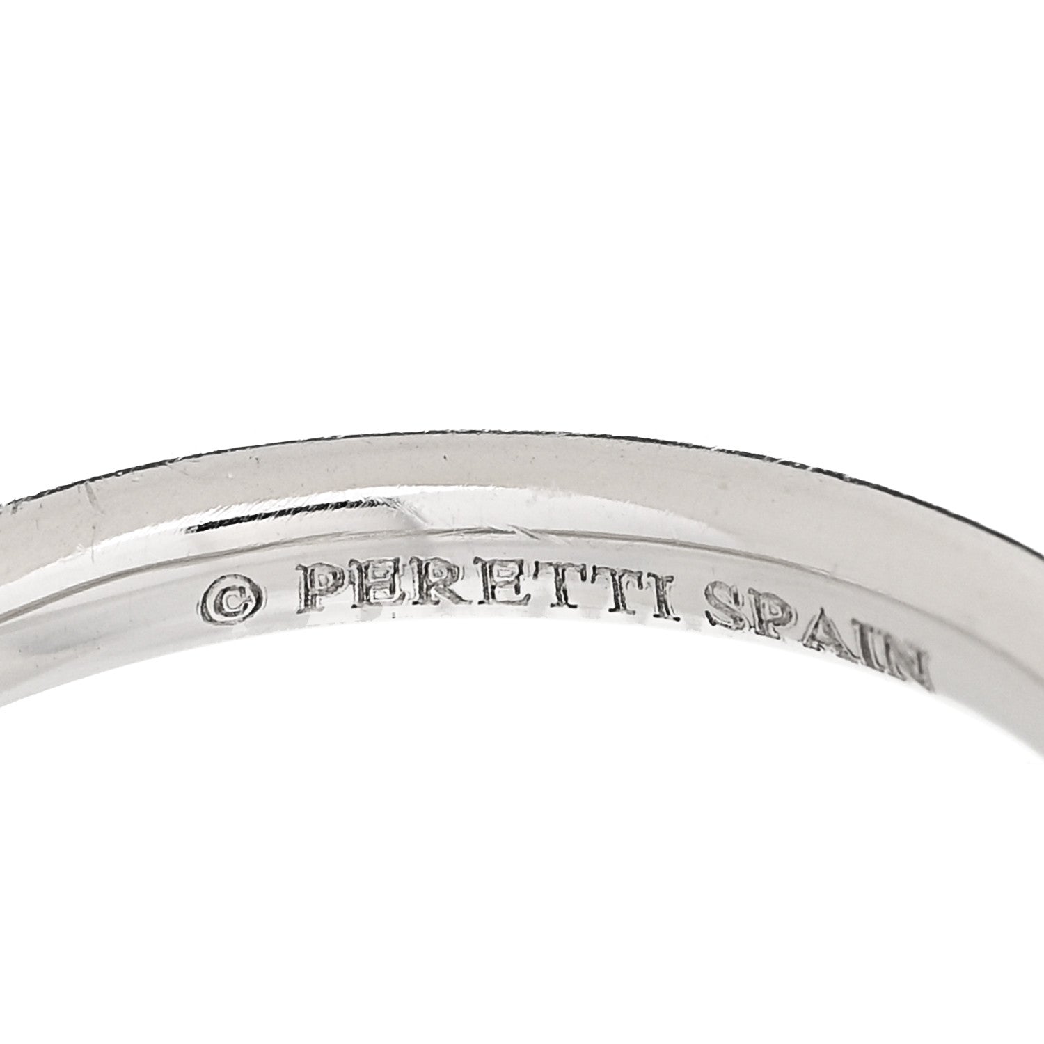 Tiffany Platinum 2mm Elsa Peretti Wedding Band Ring 49 5 6 of 6