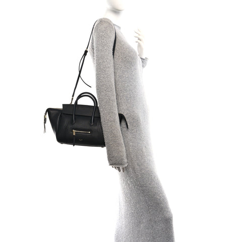 Grained Calfskin Little New Luggage Black
