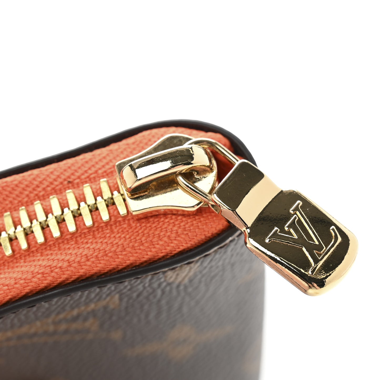 Monogram Charlotte Pencil Pouch Orange