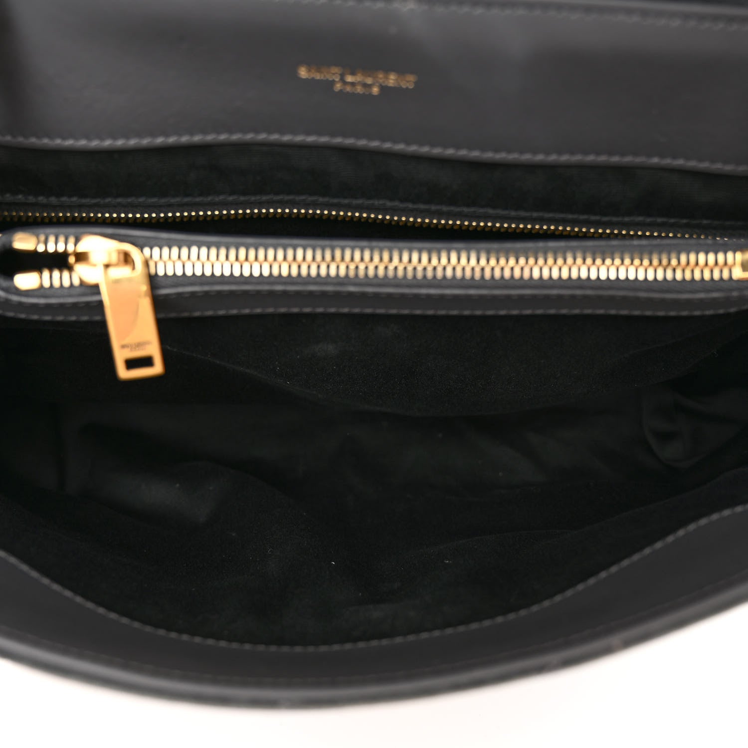 Saint Laurent Suede Y Quilted Monogram Medium Loulou Chain Satchel Storm 5 of 10