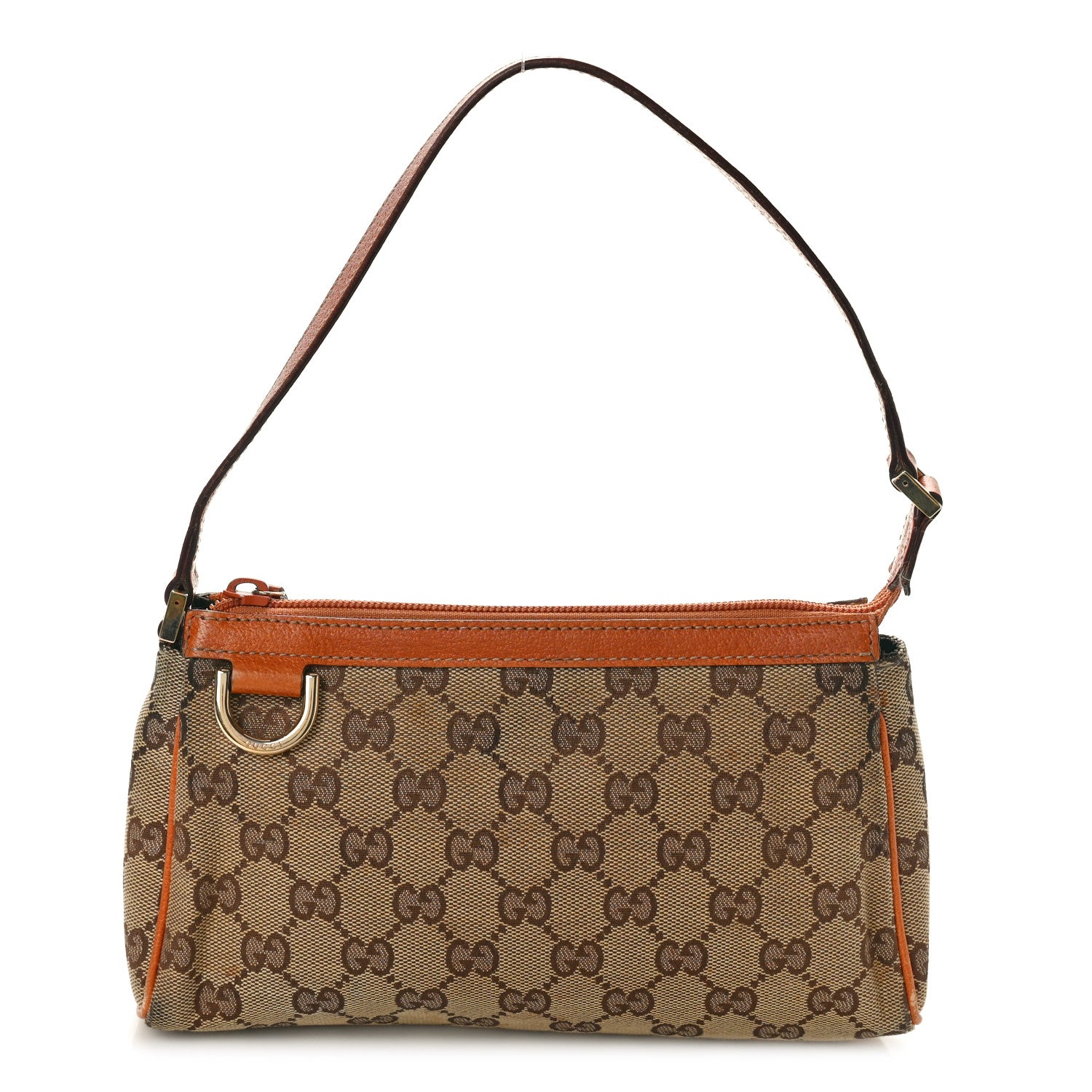 Gucci Monogram D Ring Cosmetic Case Light Brown 1 of 13