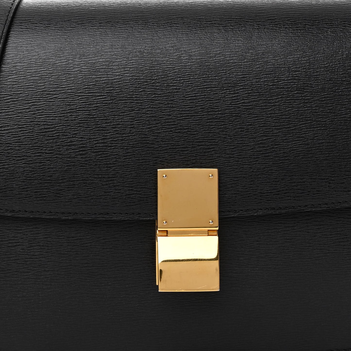 Liege Calfskin Medium Classic Box Flap Bag Black