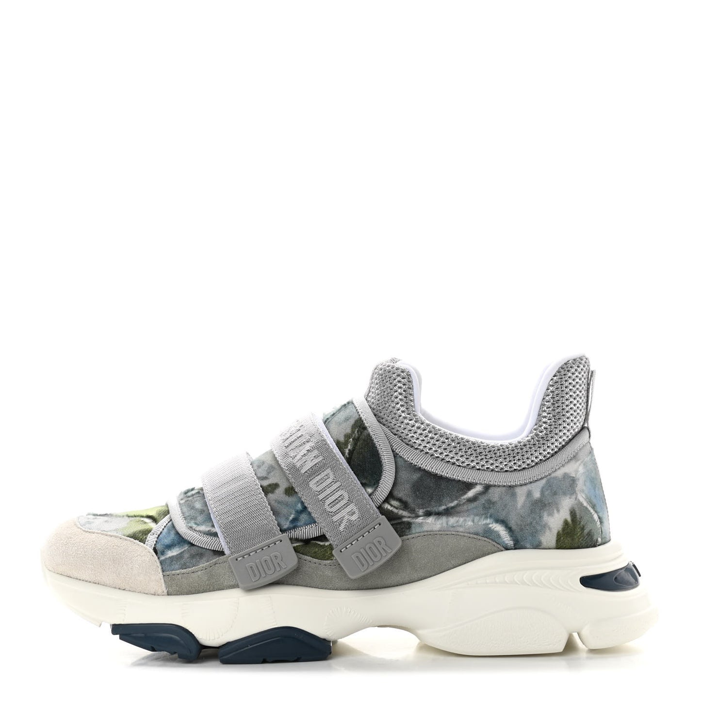Technical Fabric Shaded Camouflage Womens D-Wander Sneakers 40 Denim Blue