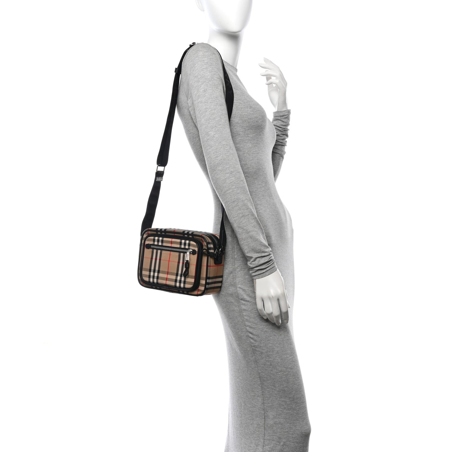 Canvas Check Paddy Messenger Archive Beige
