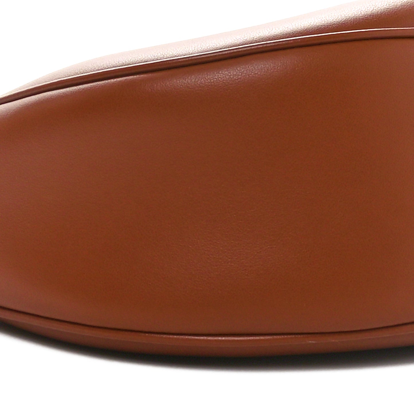 Smooth Calfskin Medium Strap Ava Triomphe Shoulder Bag Tan