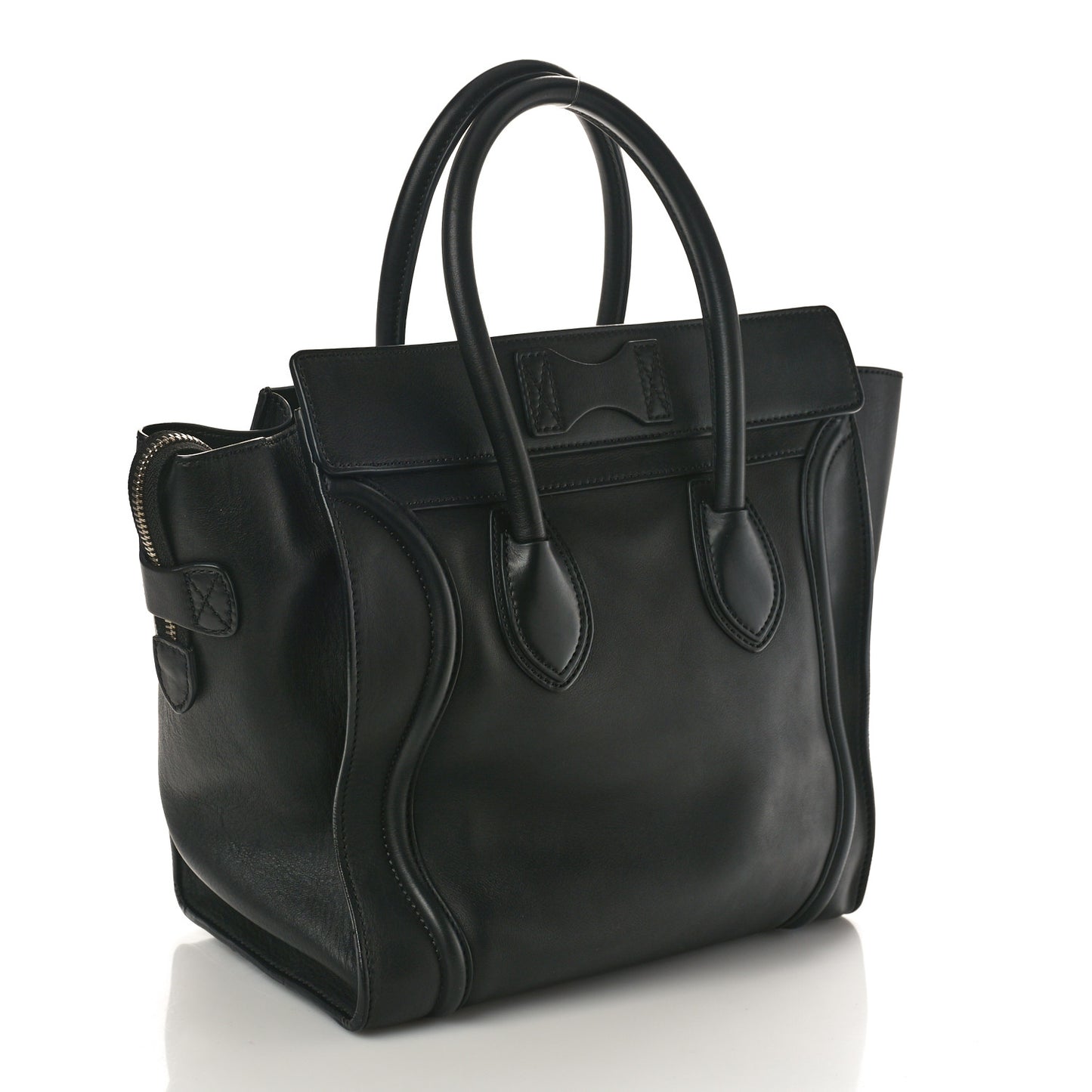 Smooth Calfskin Mini Luggage Black
