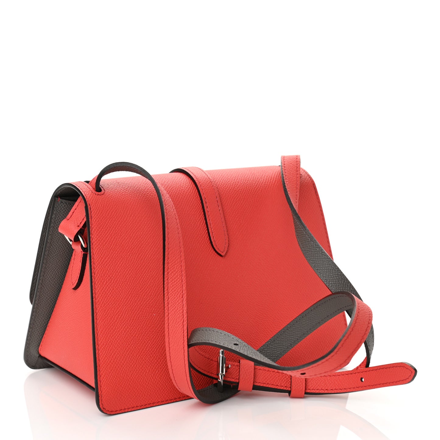 Carat Calfskin Madeleine Bag Coral Zinc