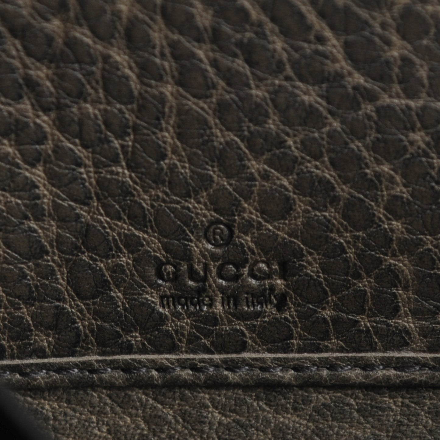 Guccissima Bamboo Tassel Zip Around Wallet Grey