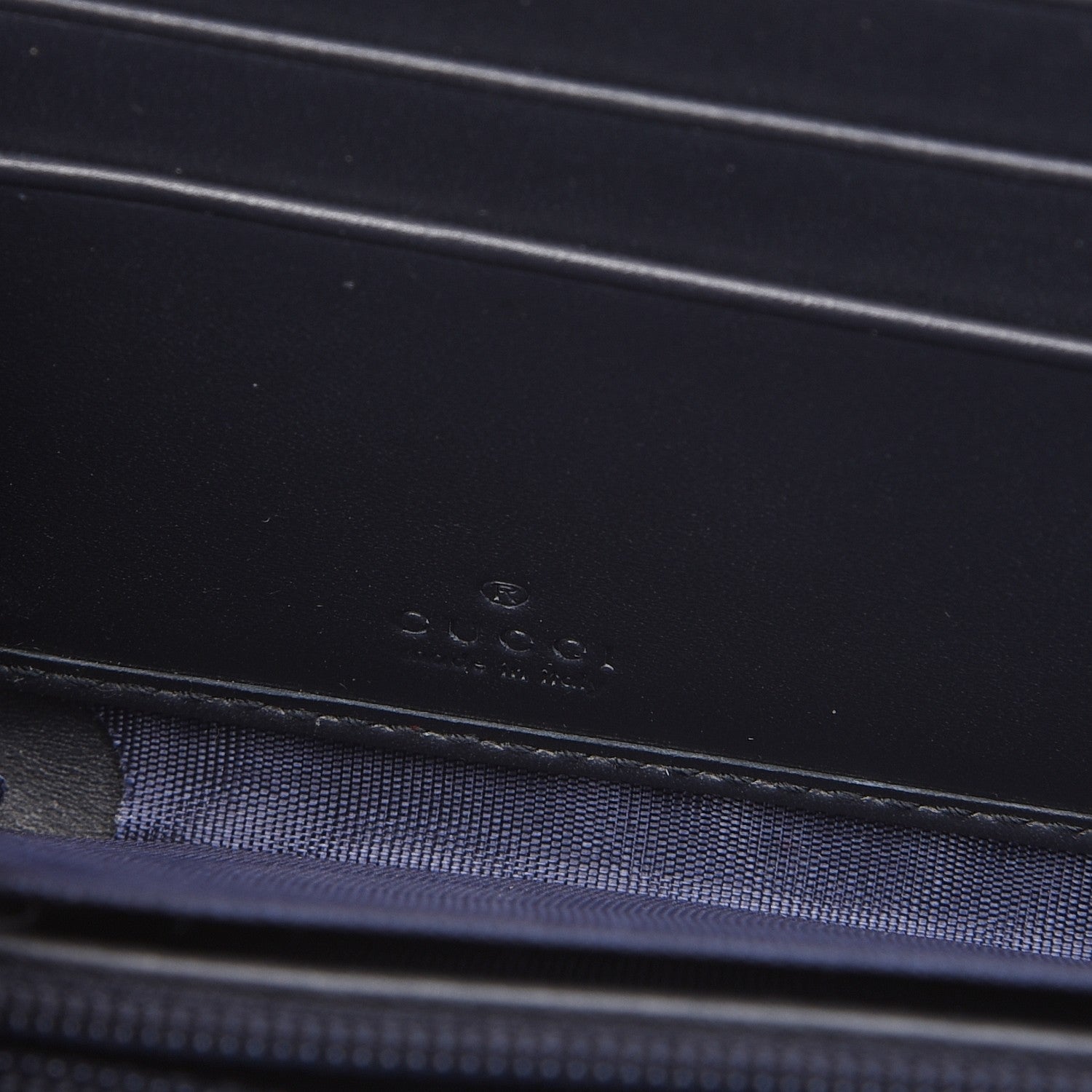 Gucci GG Supreme Monogram Blooms Zip Around Wallet Blue 6 of 6