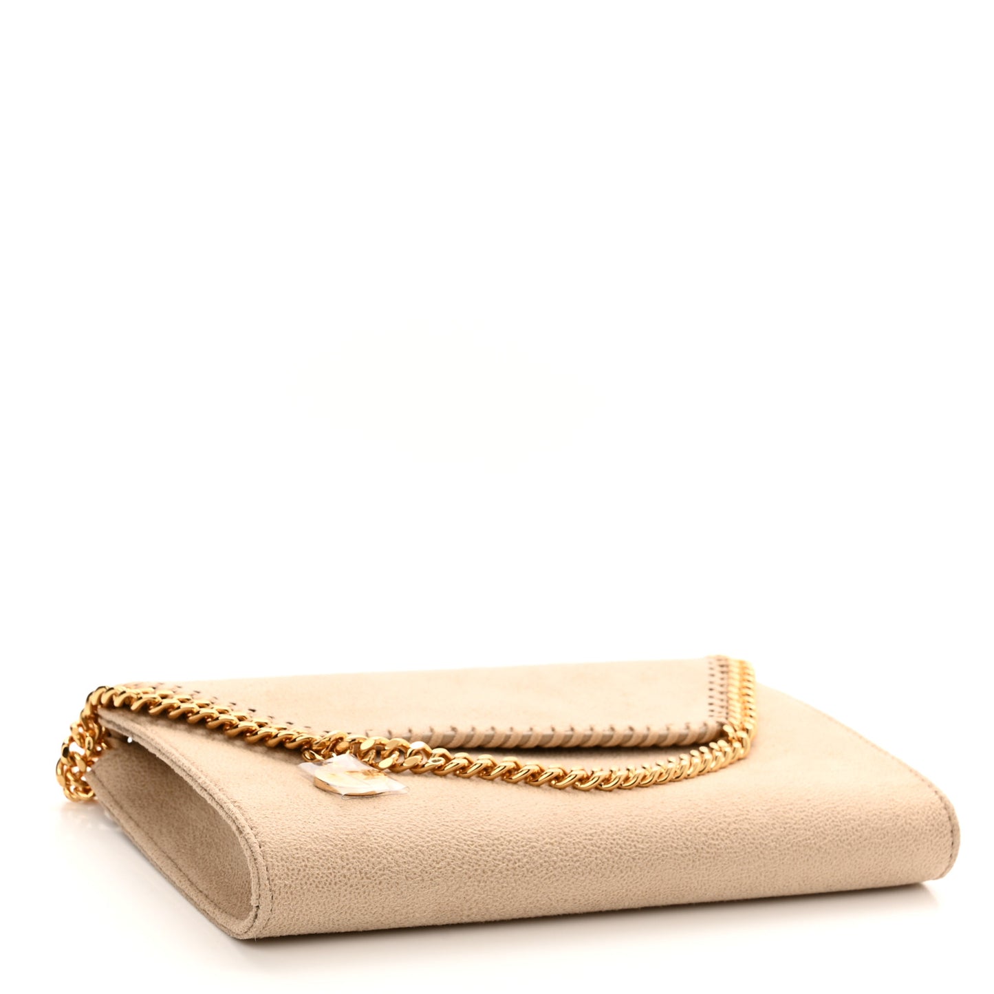 Shaggy Deer Mini Falabella Crossbody Bag Beige