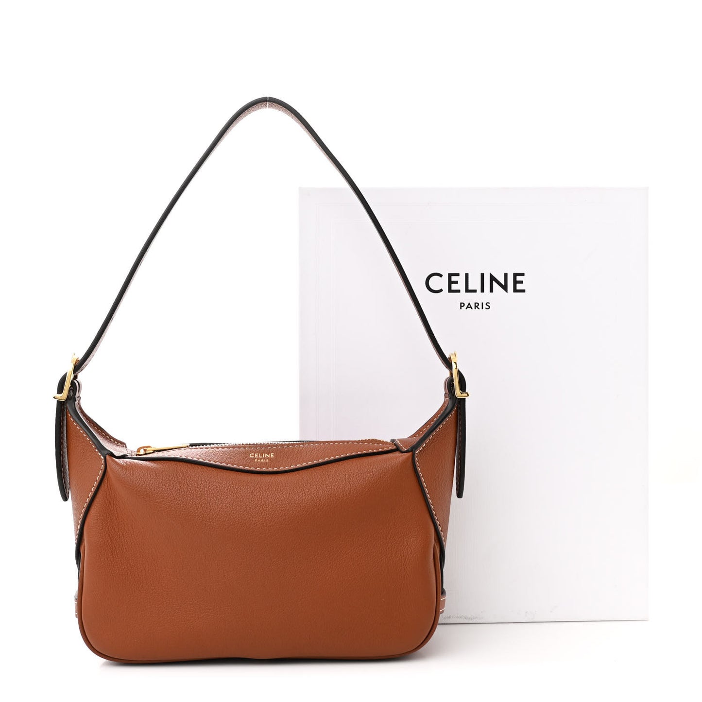 Supple Calfskin Mini Romy Shoulder Bag Tan