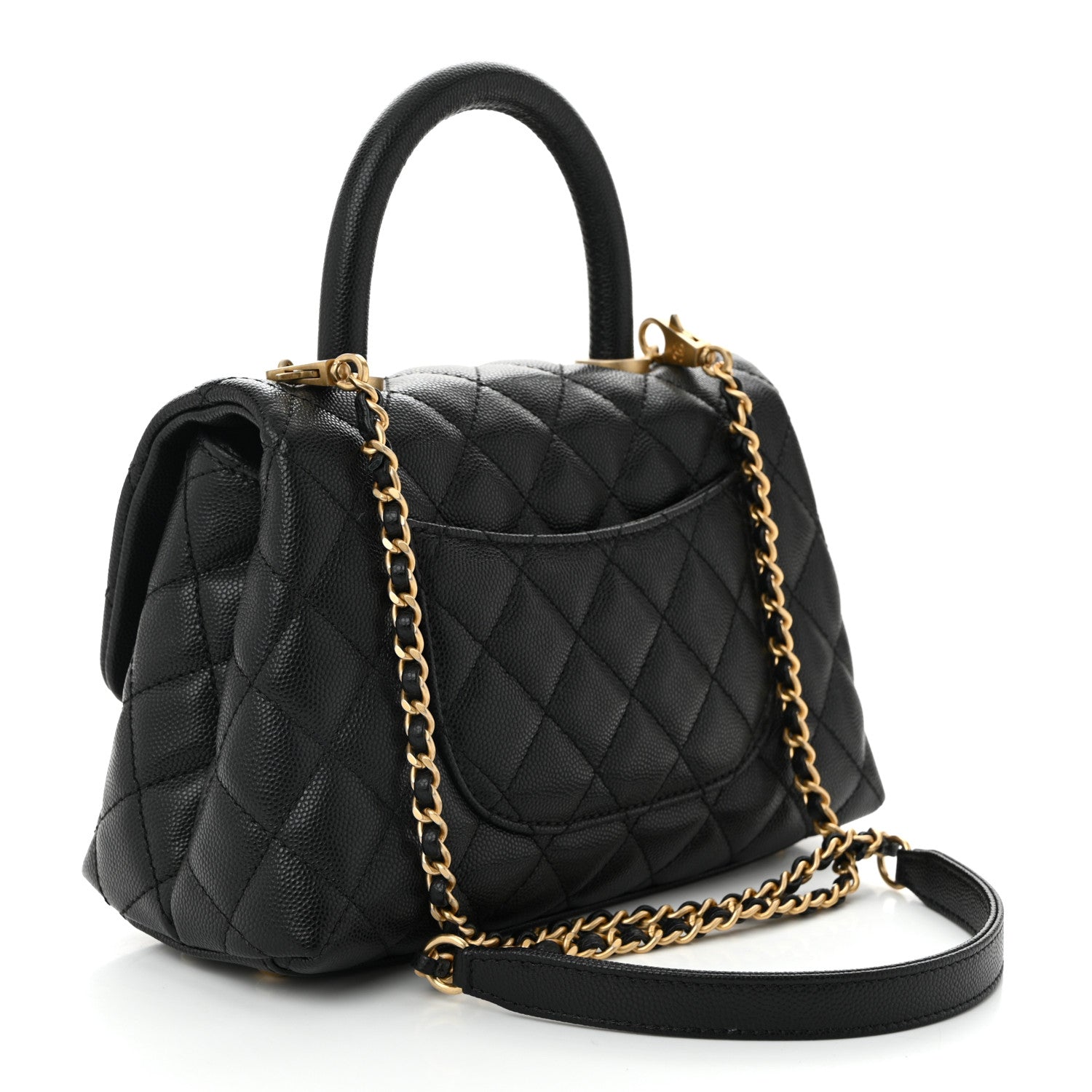 Chanel Caviar Quilted Mini Coco Handle Flap Black 3 of 11