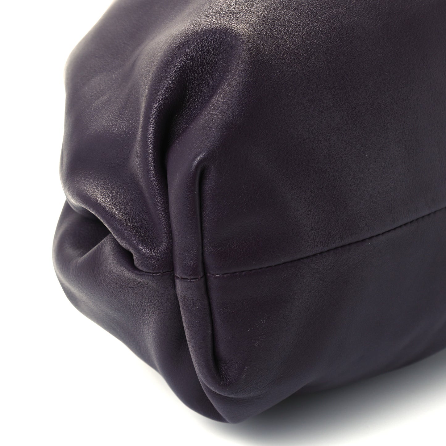 Smooth Butter Calf The Pouch Oversized Clutch Raisin
