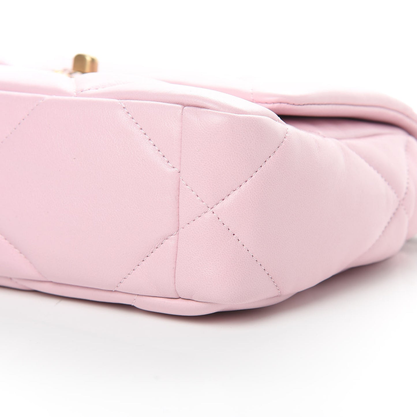 Lambskin Quilted Medium Chanel 19 Flap Light Pink