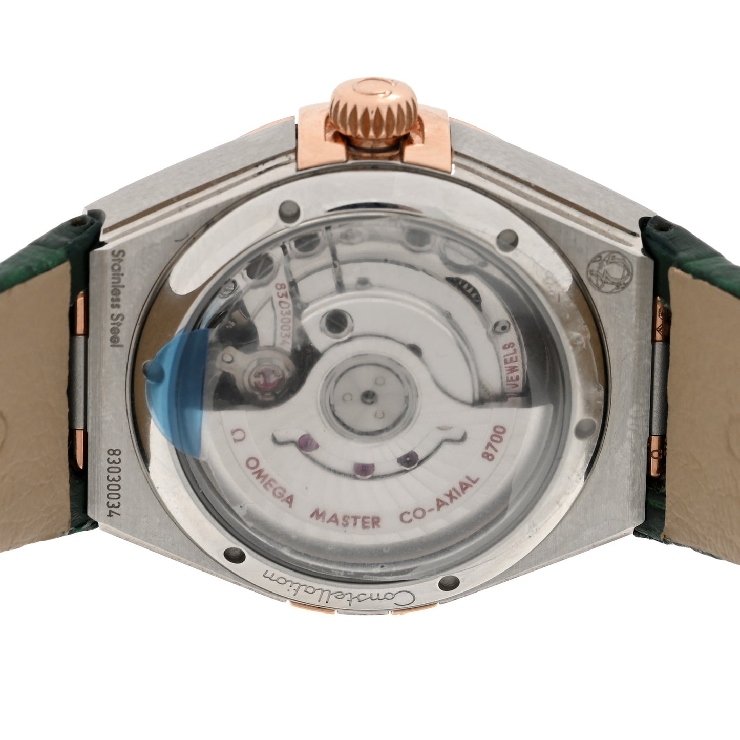 18K Sedna Gold Alligator Diamond Green Aventurin 29mm Constellation Automatic Watch 131.23.29.20.99.001