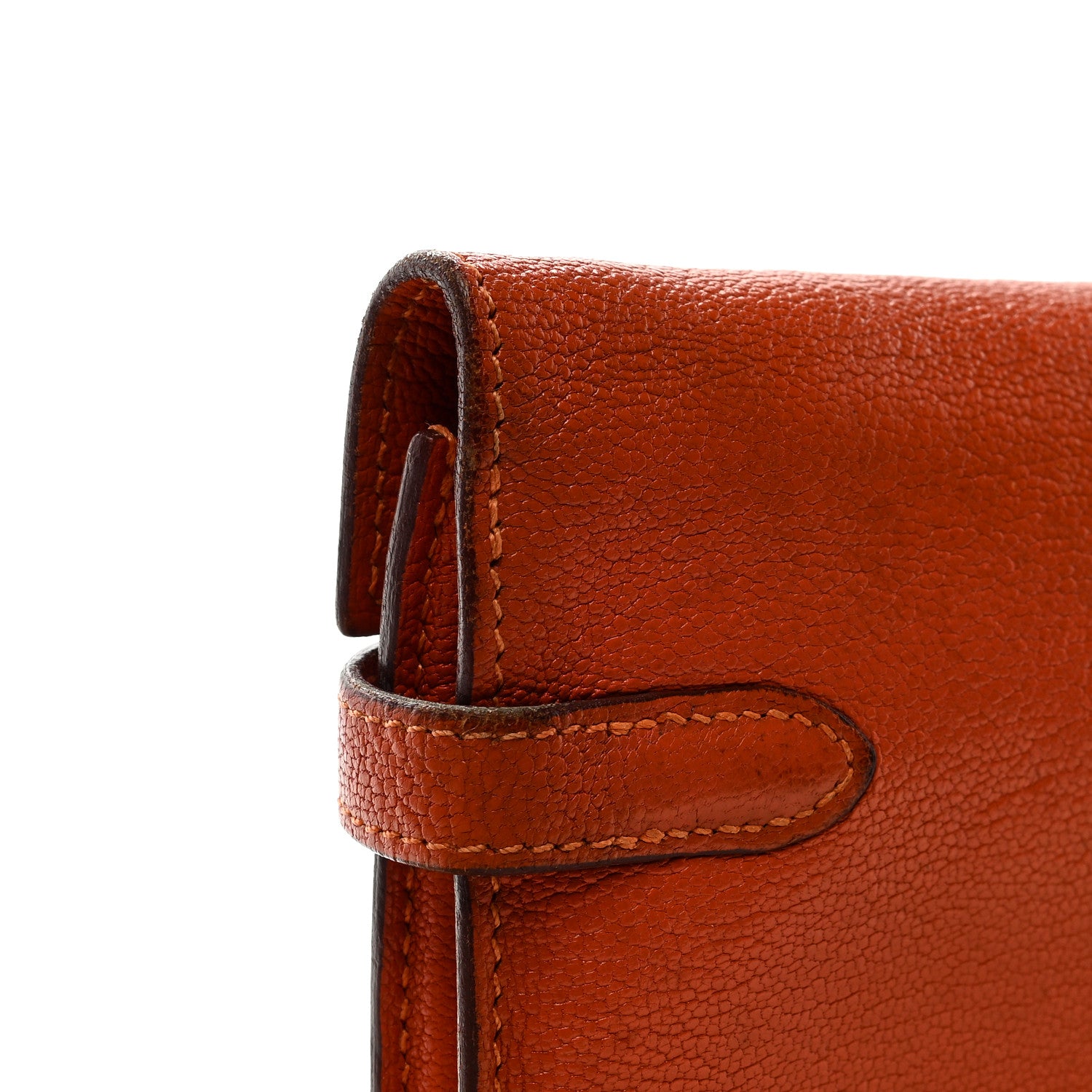Hermes Chevre Mysore Kelly Longue Wallet Orange 18 of 18