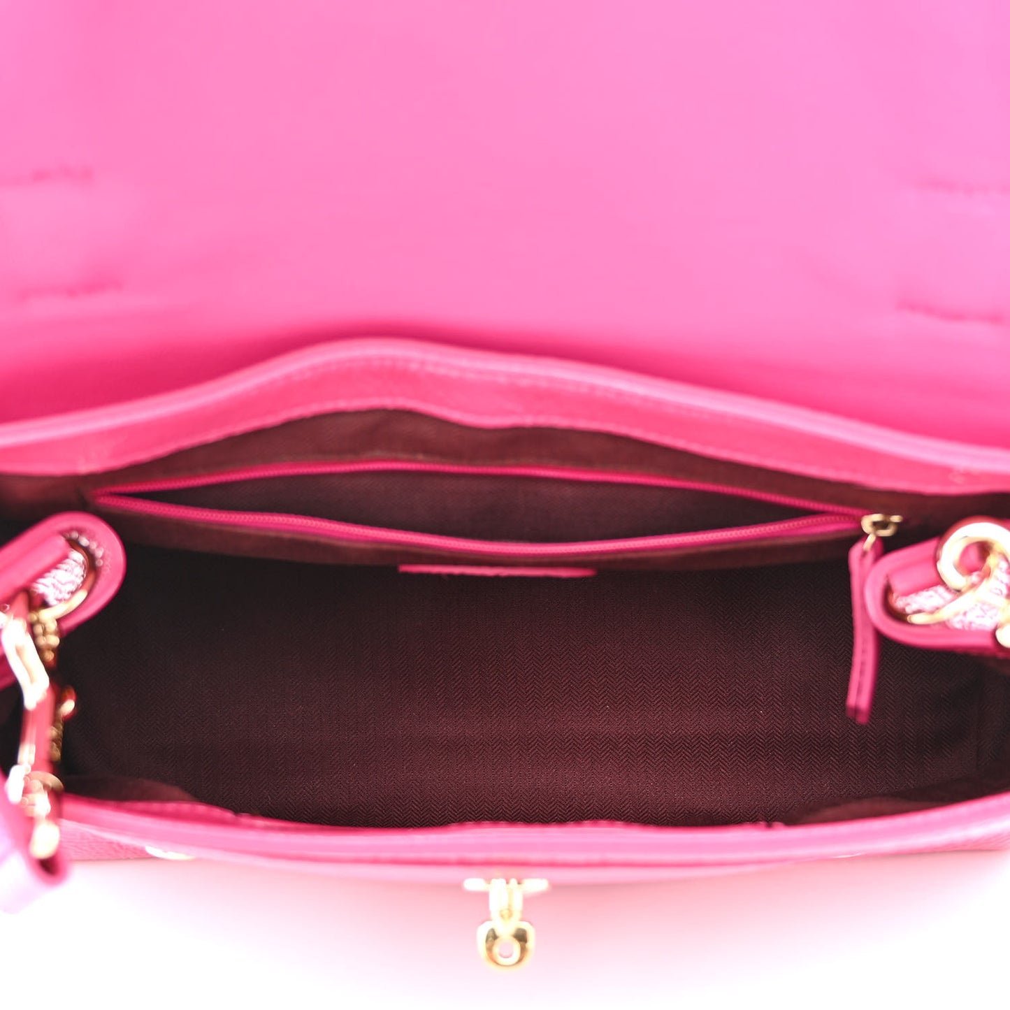 Spongy Patent Small Alexa Pink