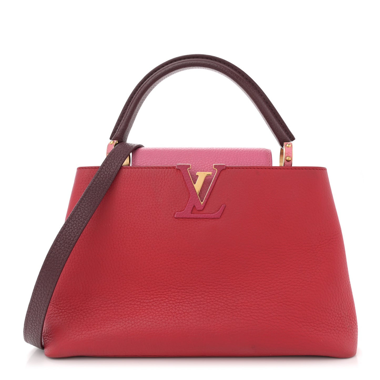 Taurillon Multicolor Capucines PM Rouge Carmine