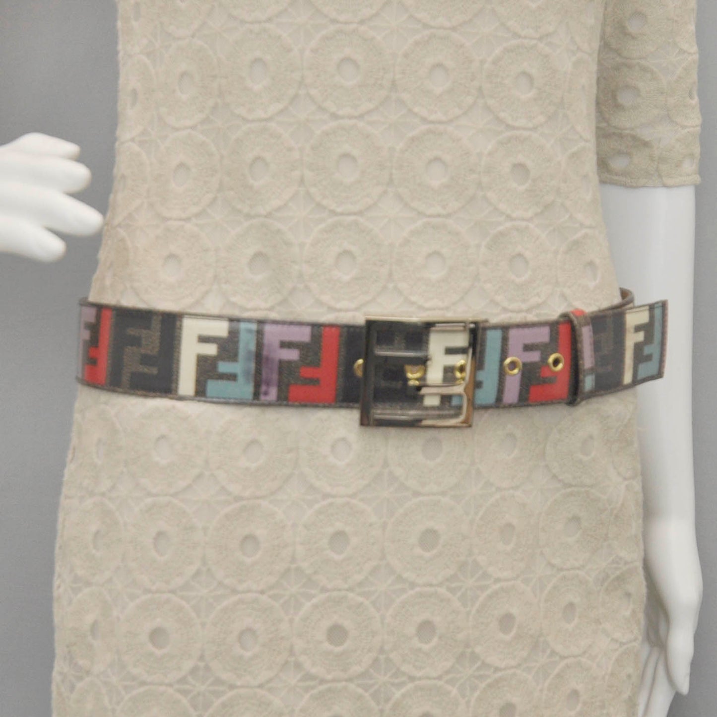 Zucca Spalmati Forever FF Buckle Belt 90 36 Multicolor