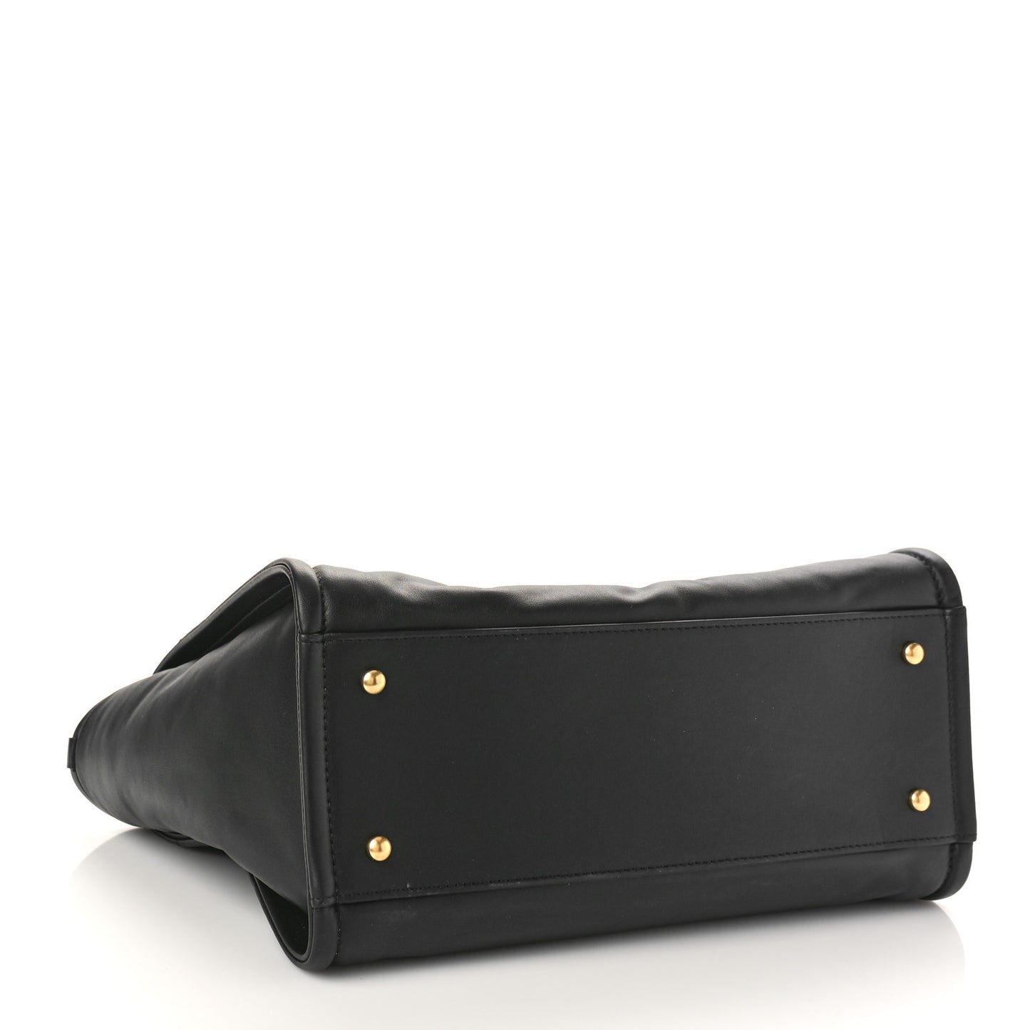 Calfskin Small Deauville Tote Black