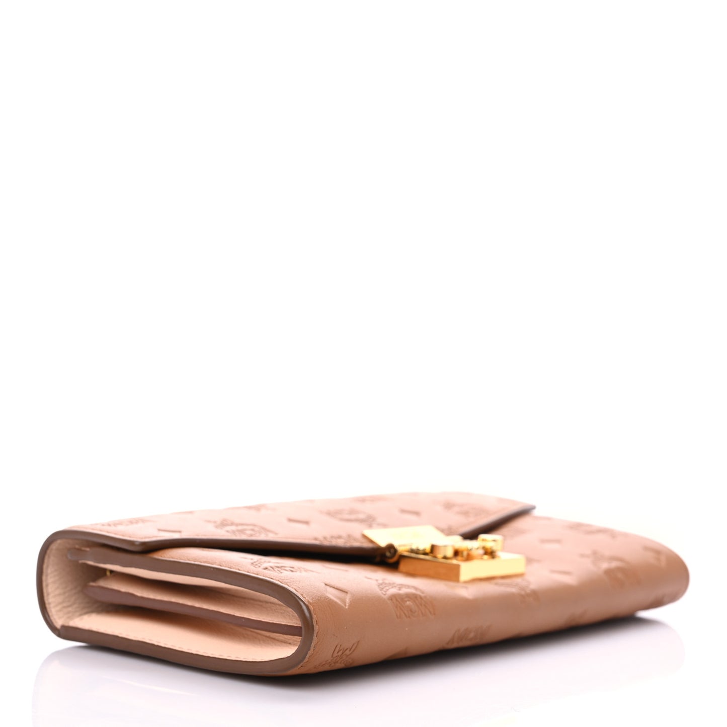 Calfskin Ottomar Large Patricia Wallet On Chain Cognac