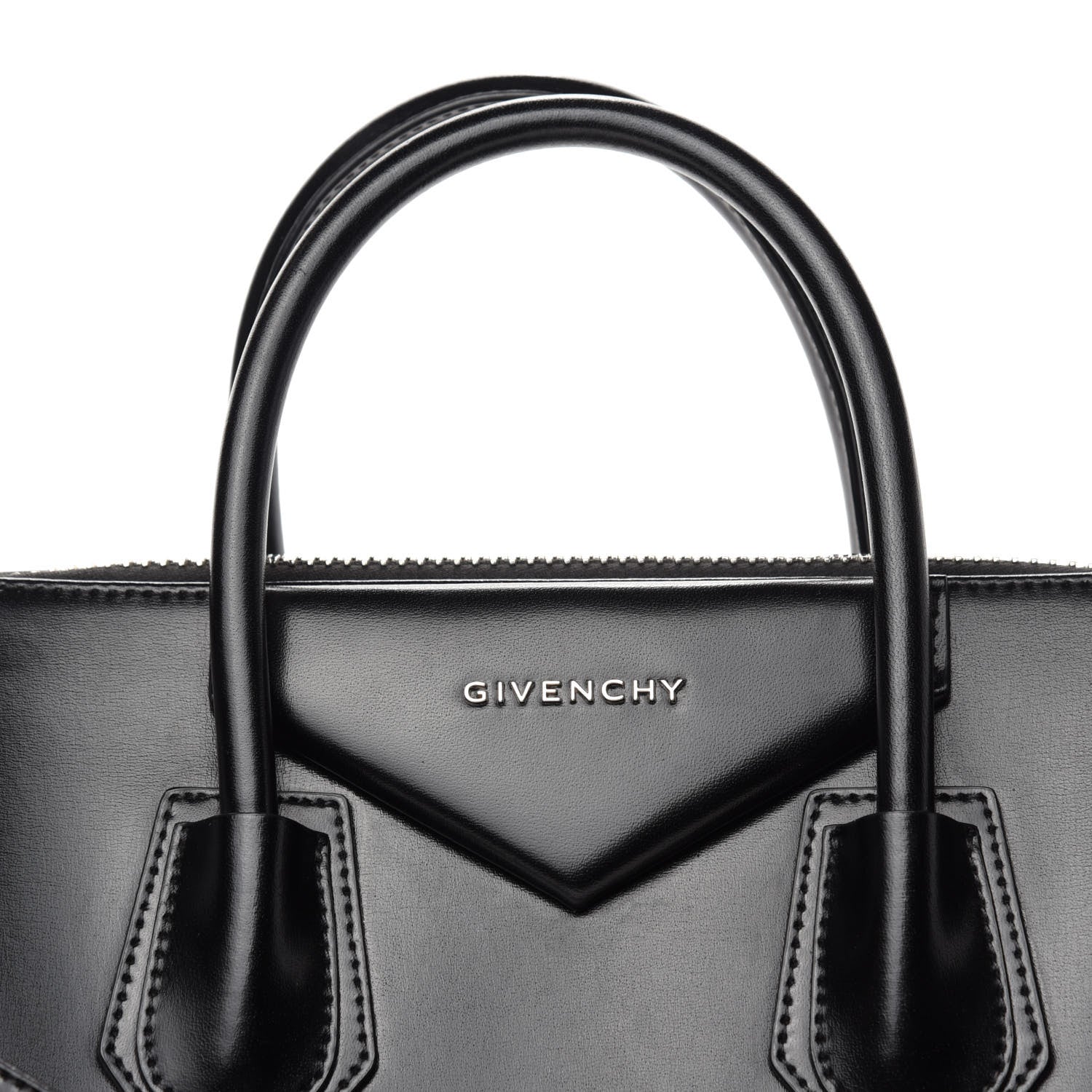 Givenchy Shiny Lord Calfskin Medium Antigona Black 10 of 10